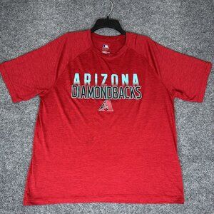 Arizona Diamondbacks T-Shirt Mens XL Red D-Backs MLB Short Sleeve Baseball Adult